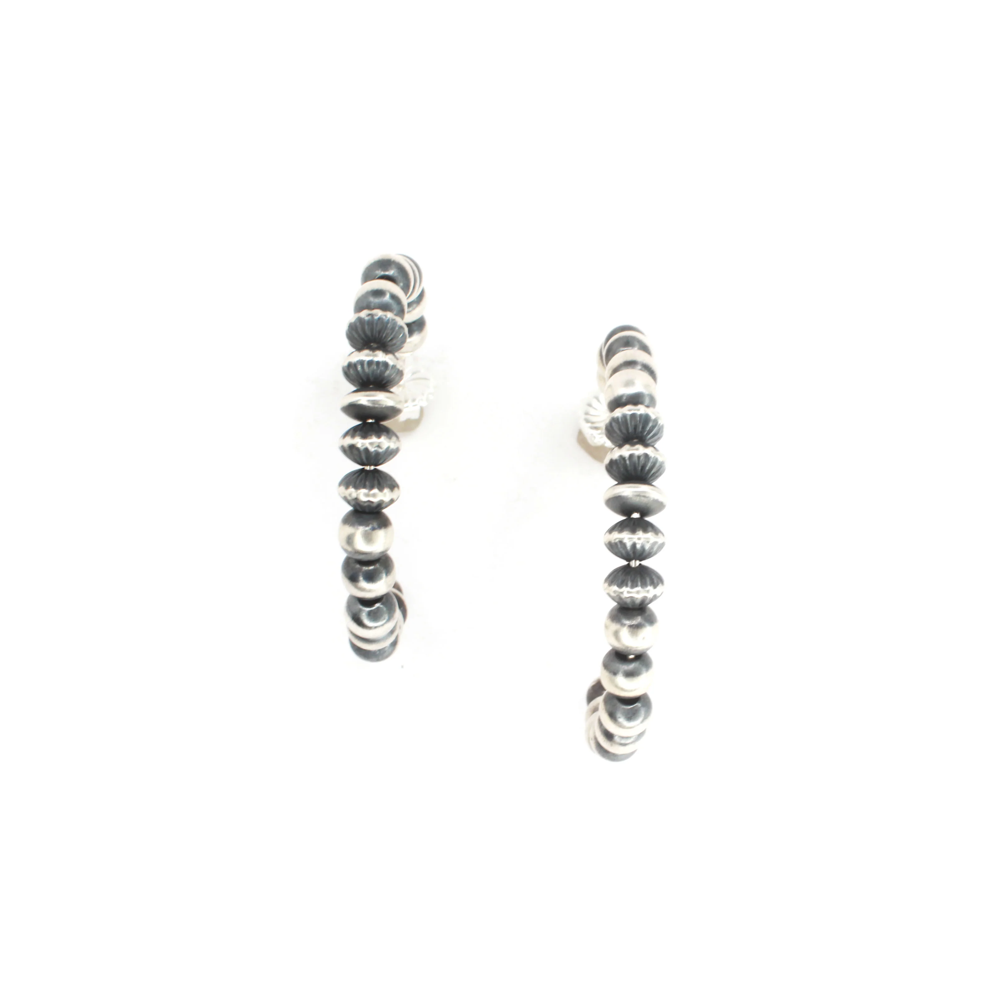 2" Navajo Pearl Hoops - Image 3