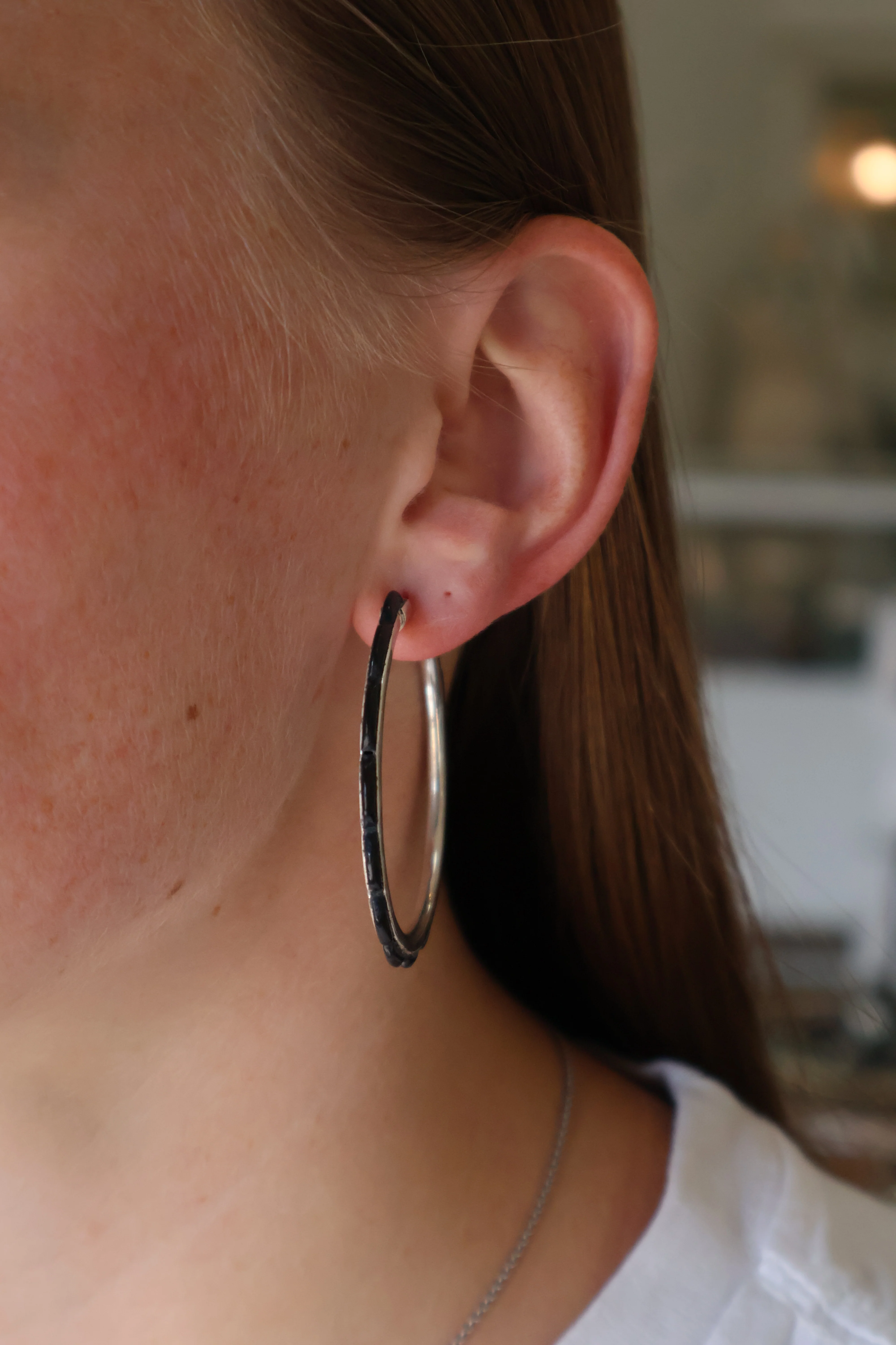 2" Onyx Hoops - Image 2