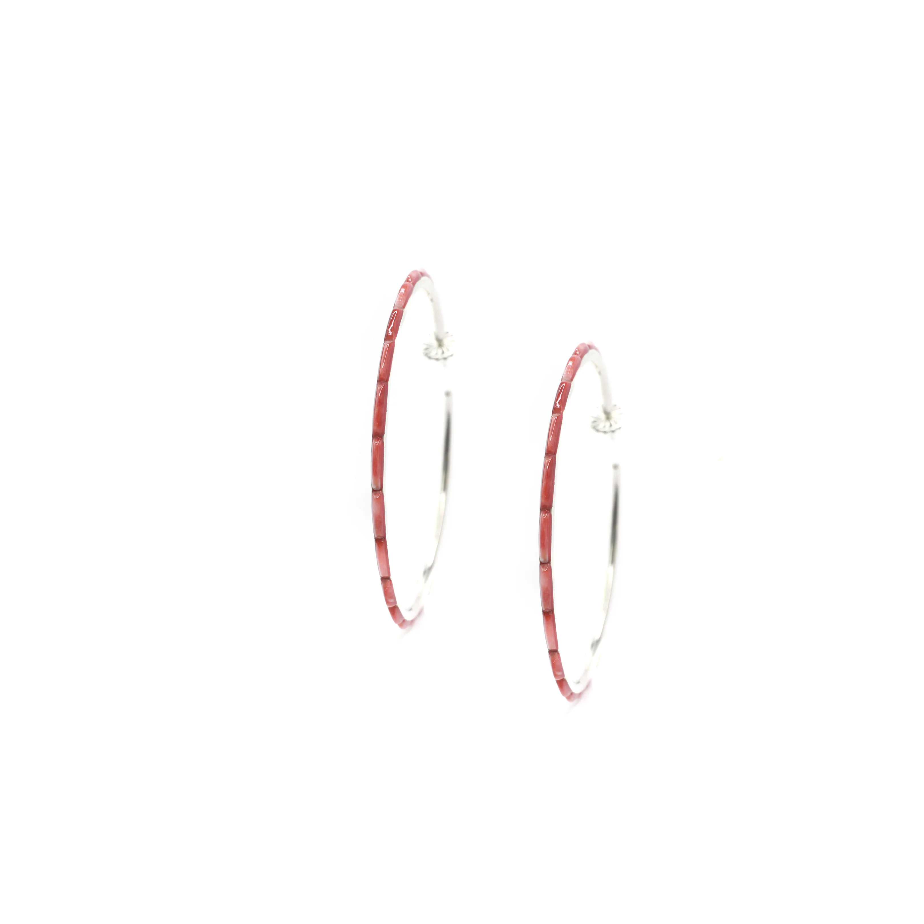 2" Red Spiny Hoops