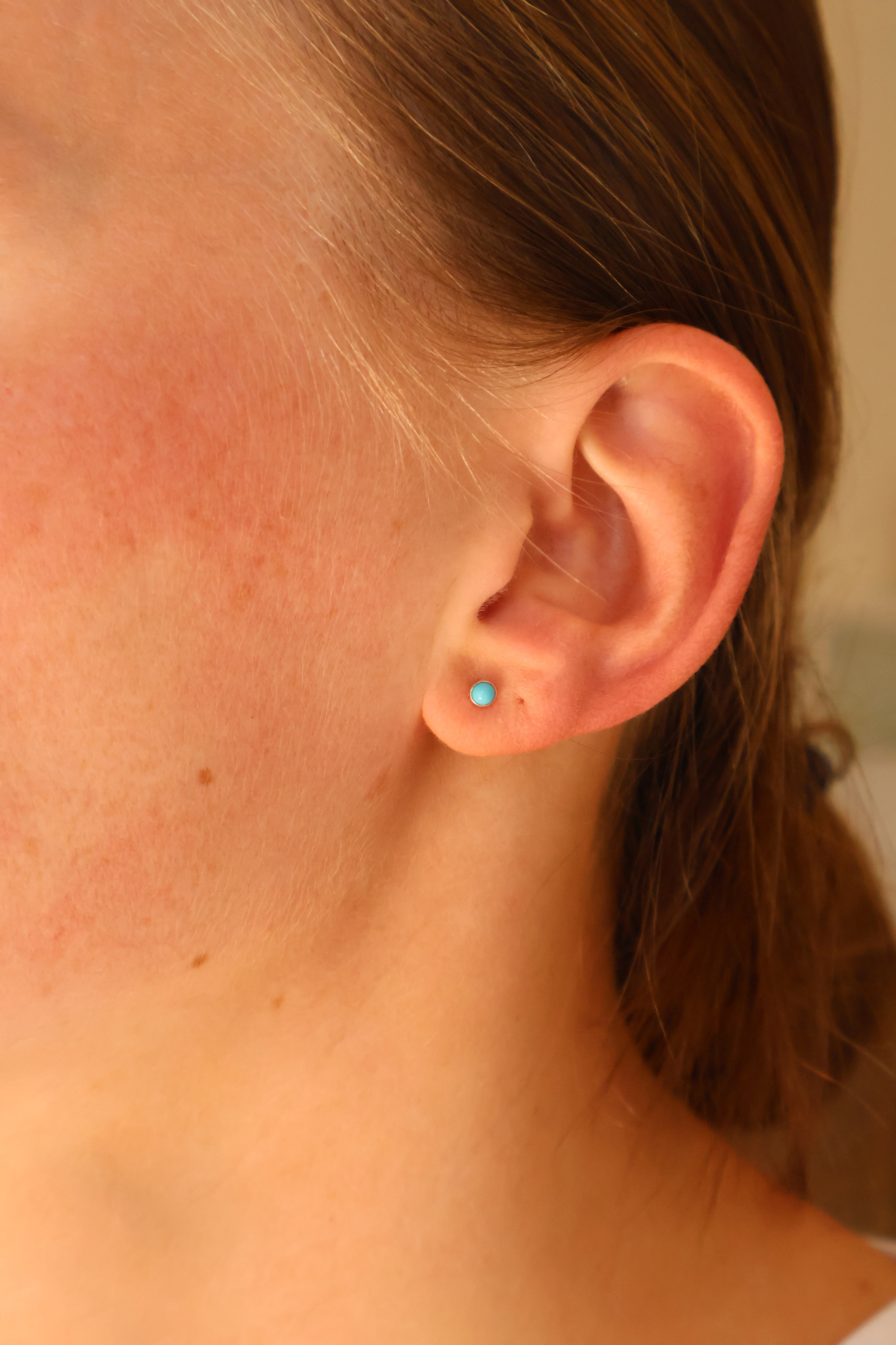 2mm Turquoise Studs - Image 2