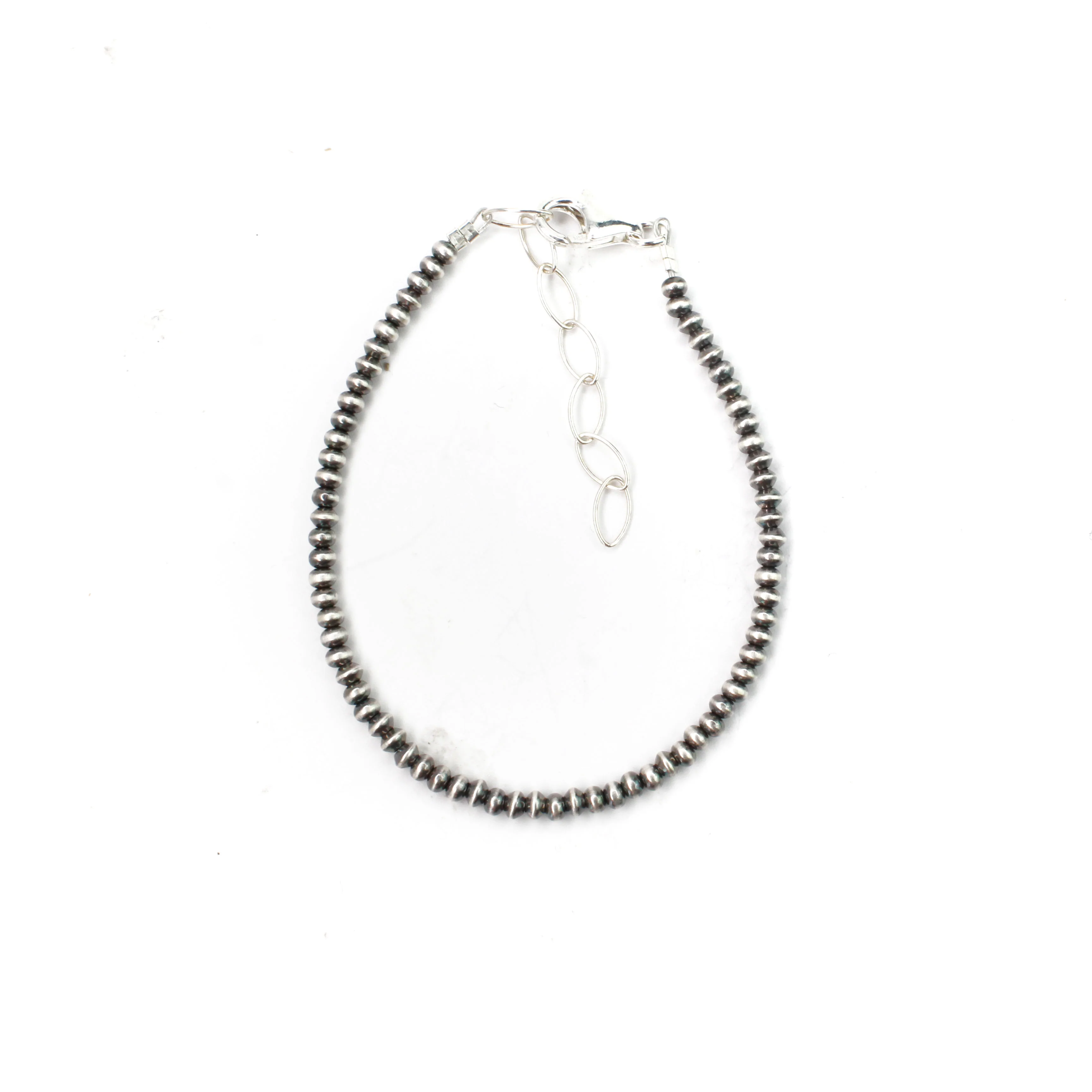 3mm Saucer Pearl Bracelet w/ Extension