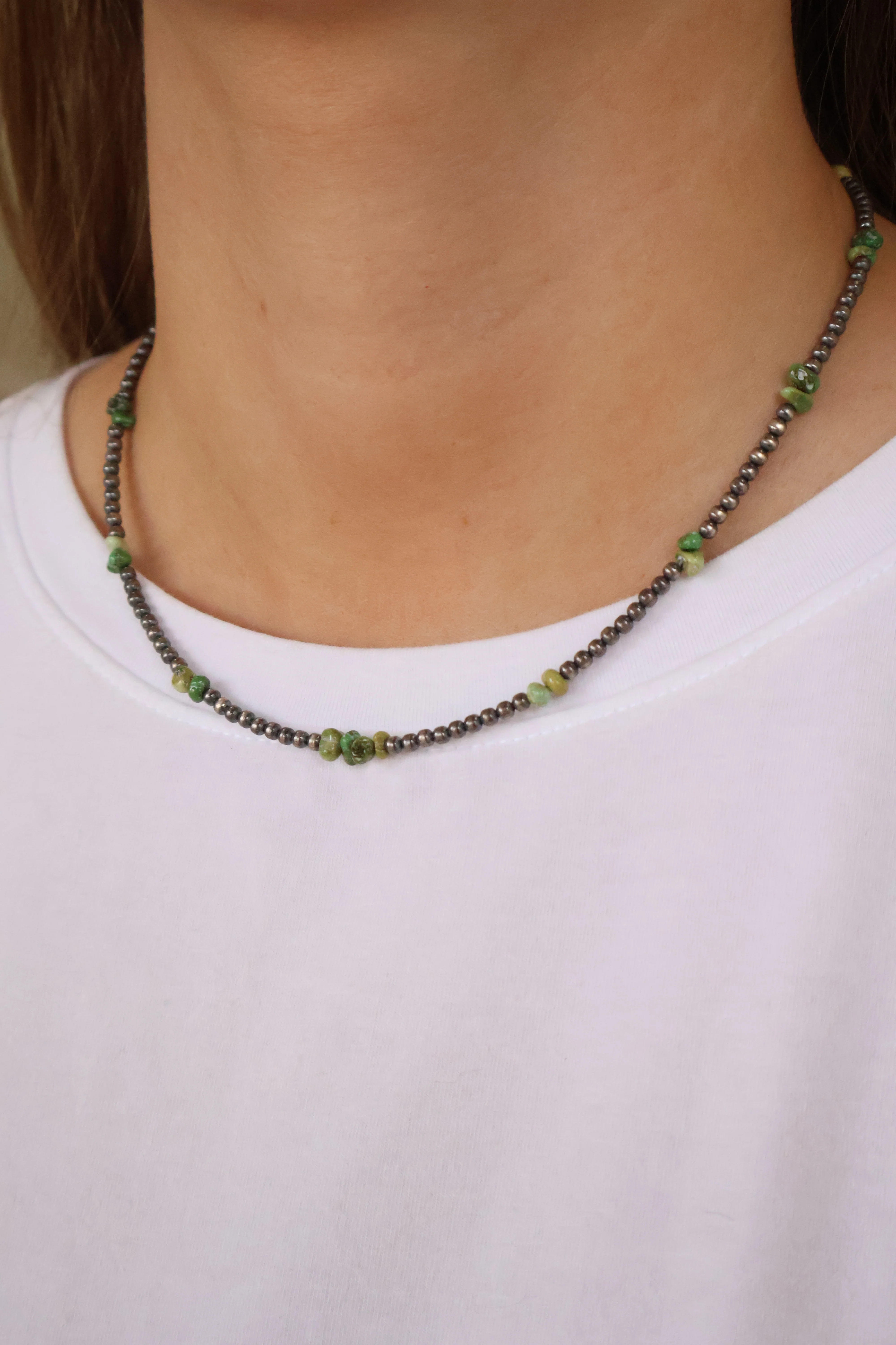 3mm Navajo Pearls- Chip Sonoran (17 1/4") - Image 2