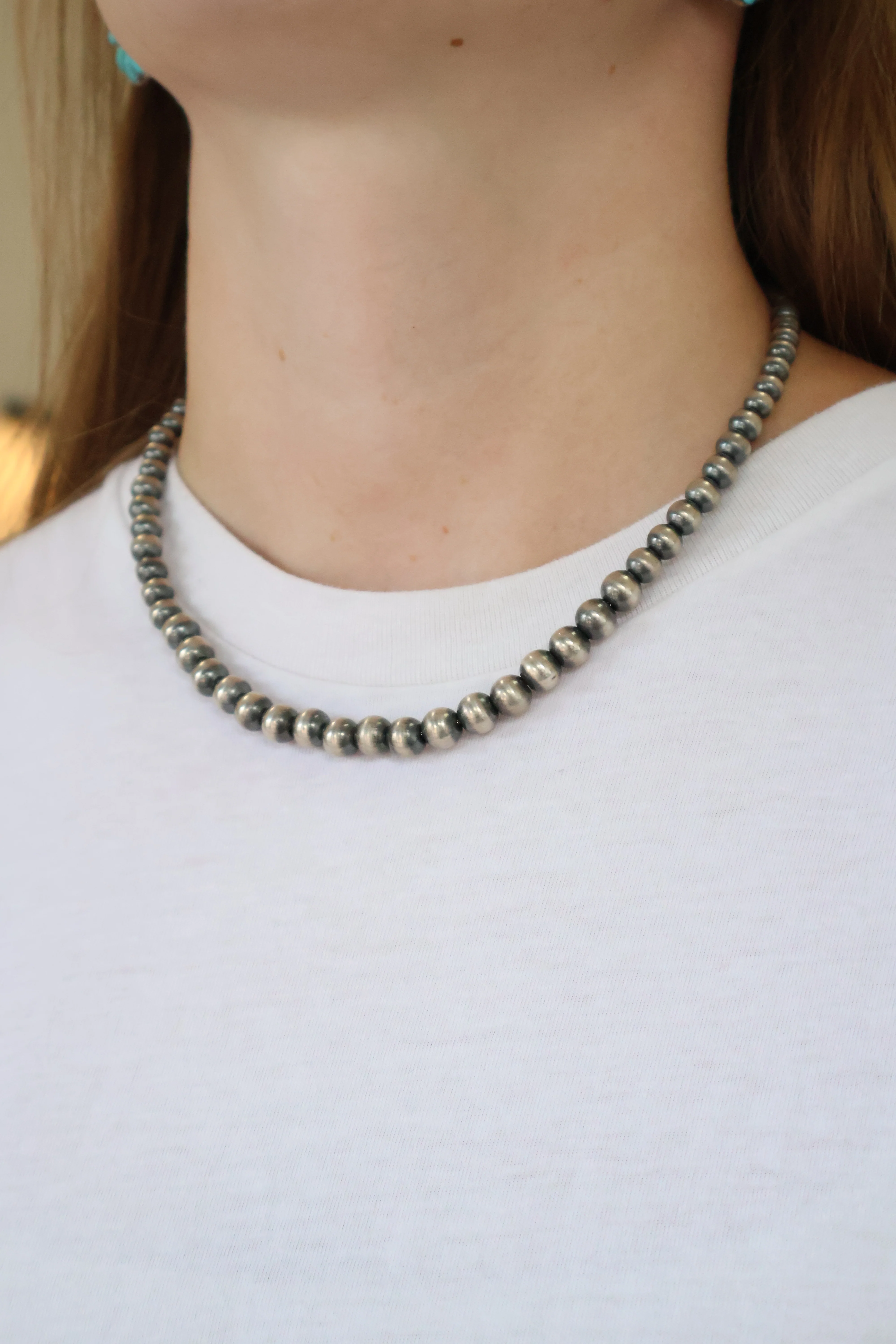 4mm-8mm Graduated Navajo Pearls - Image 3