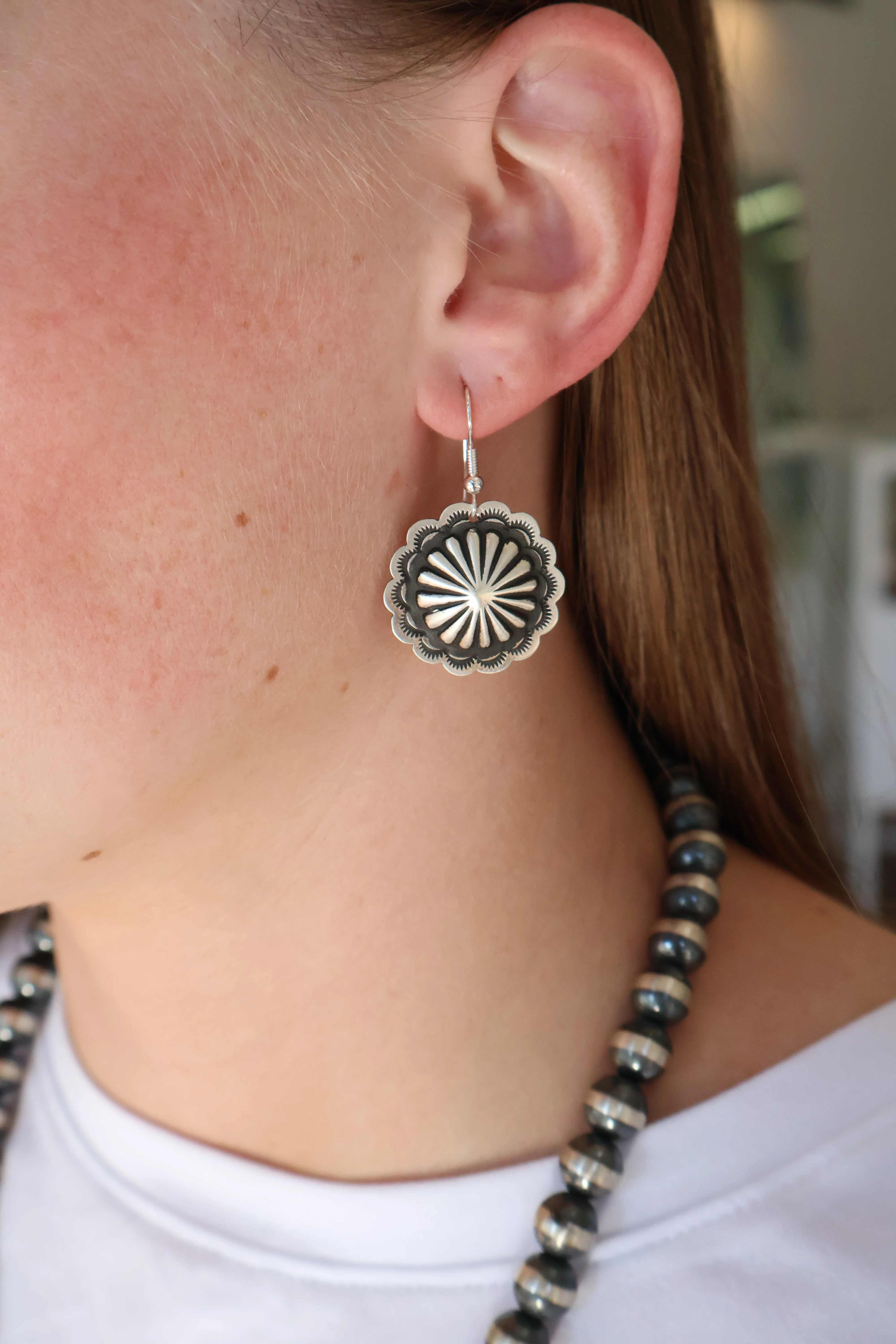 All Silver Concho- Dangle - Image 2