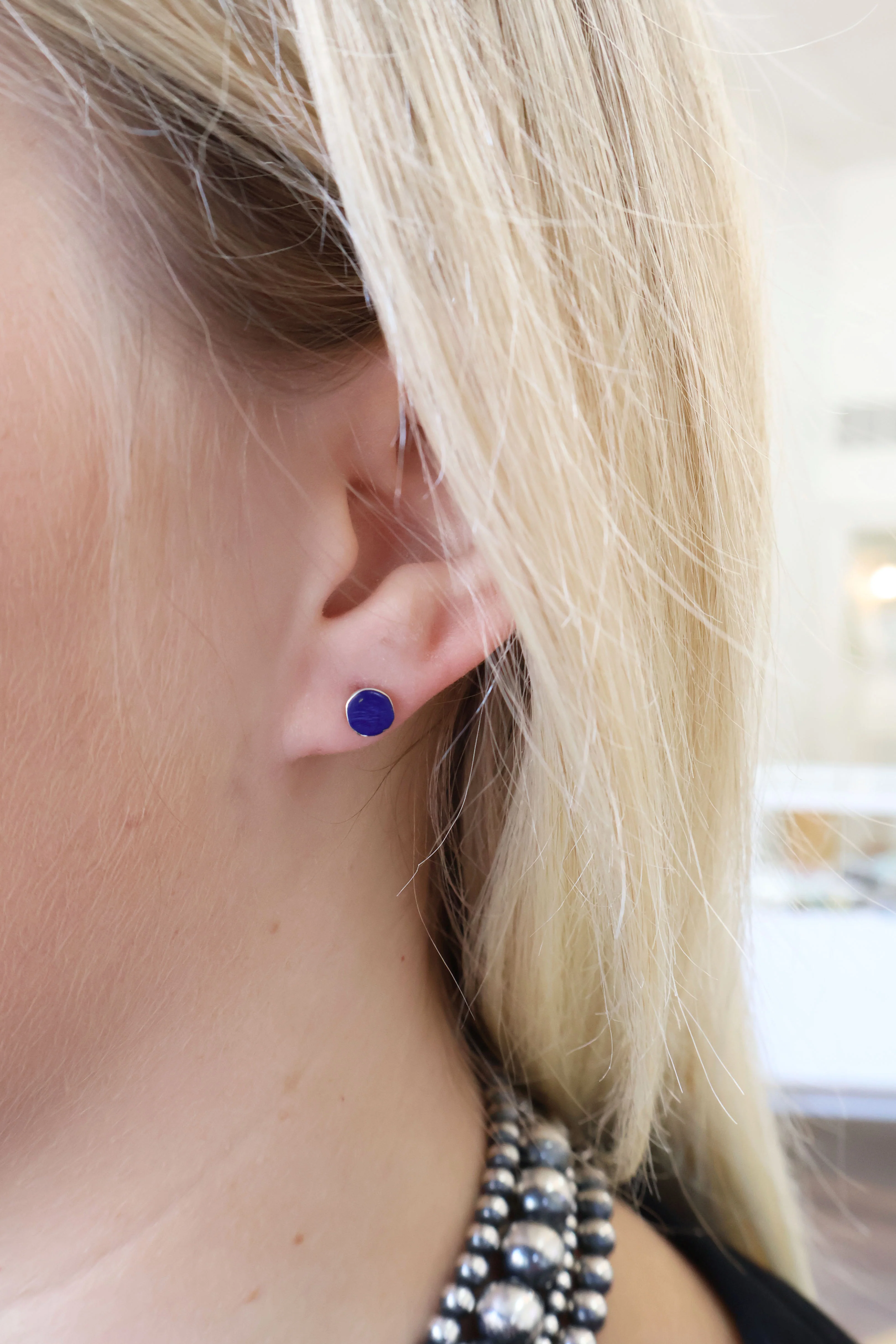 Small Lapis Studs - Image 2