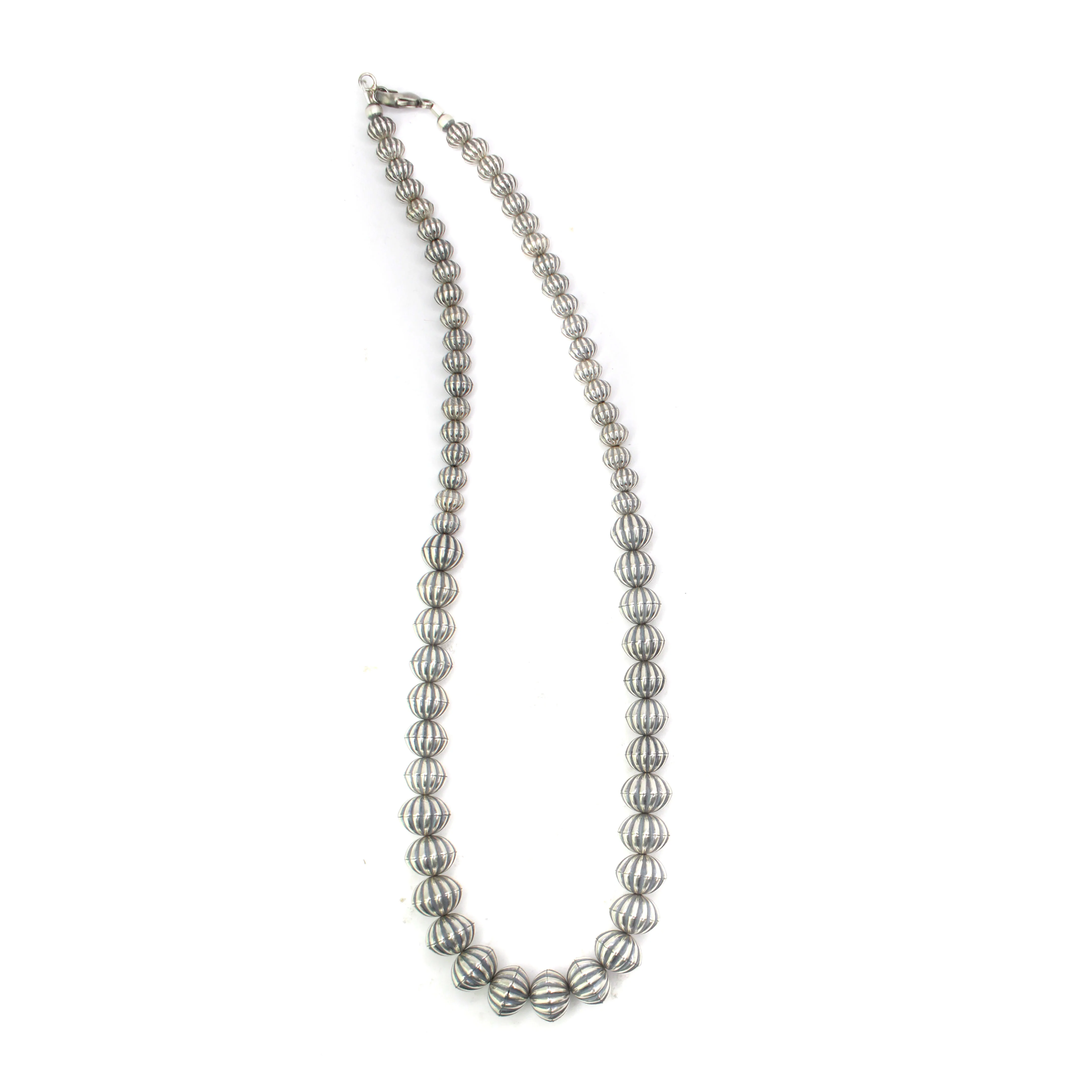 Textured Navajo Pearl Necklace 22"