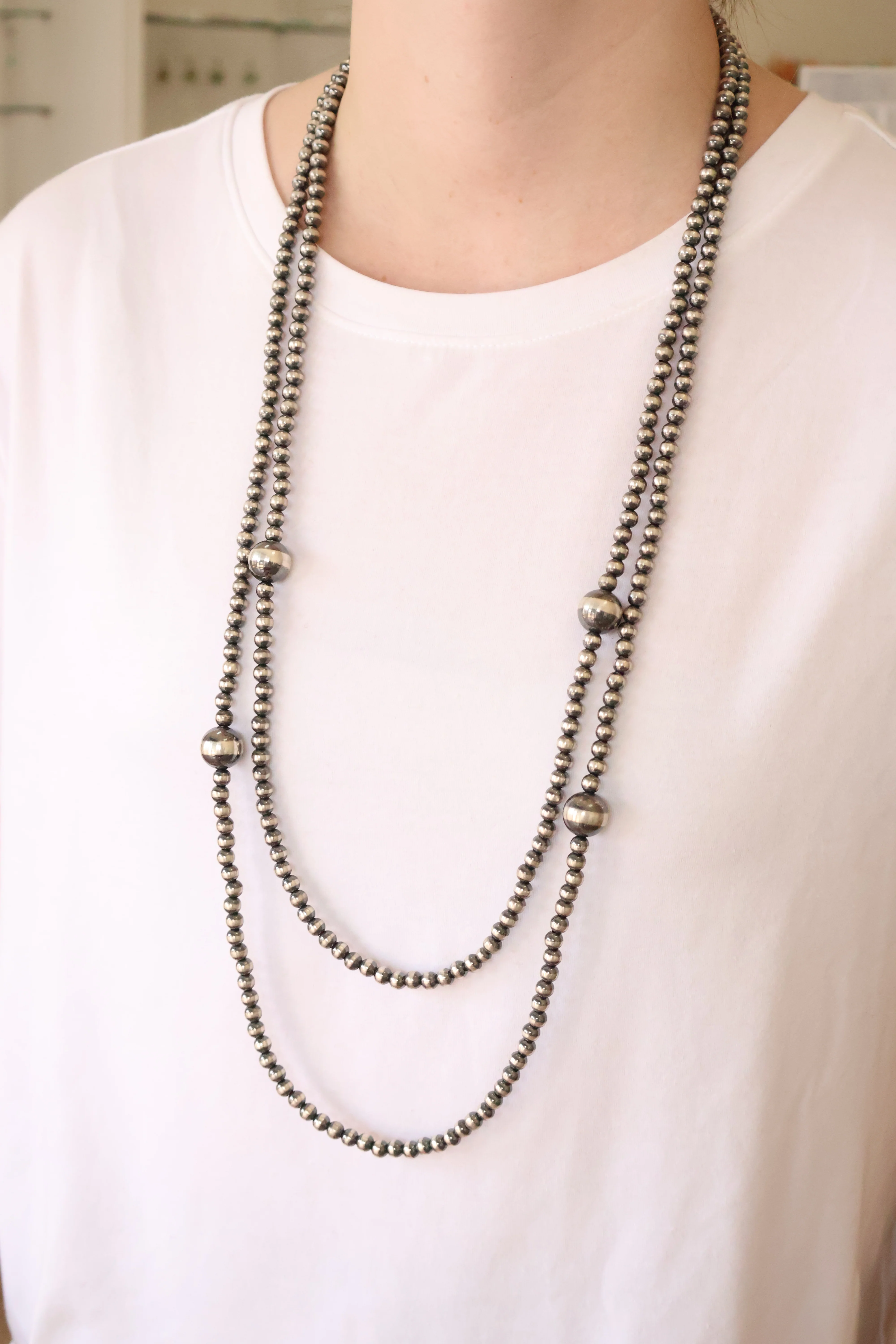 6-16mm Machine Made Pearls- 62" - Image 2