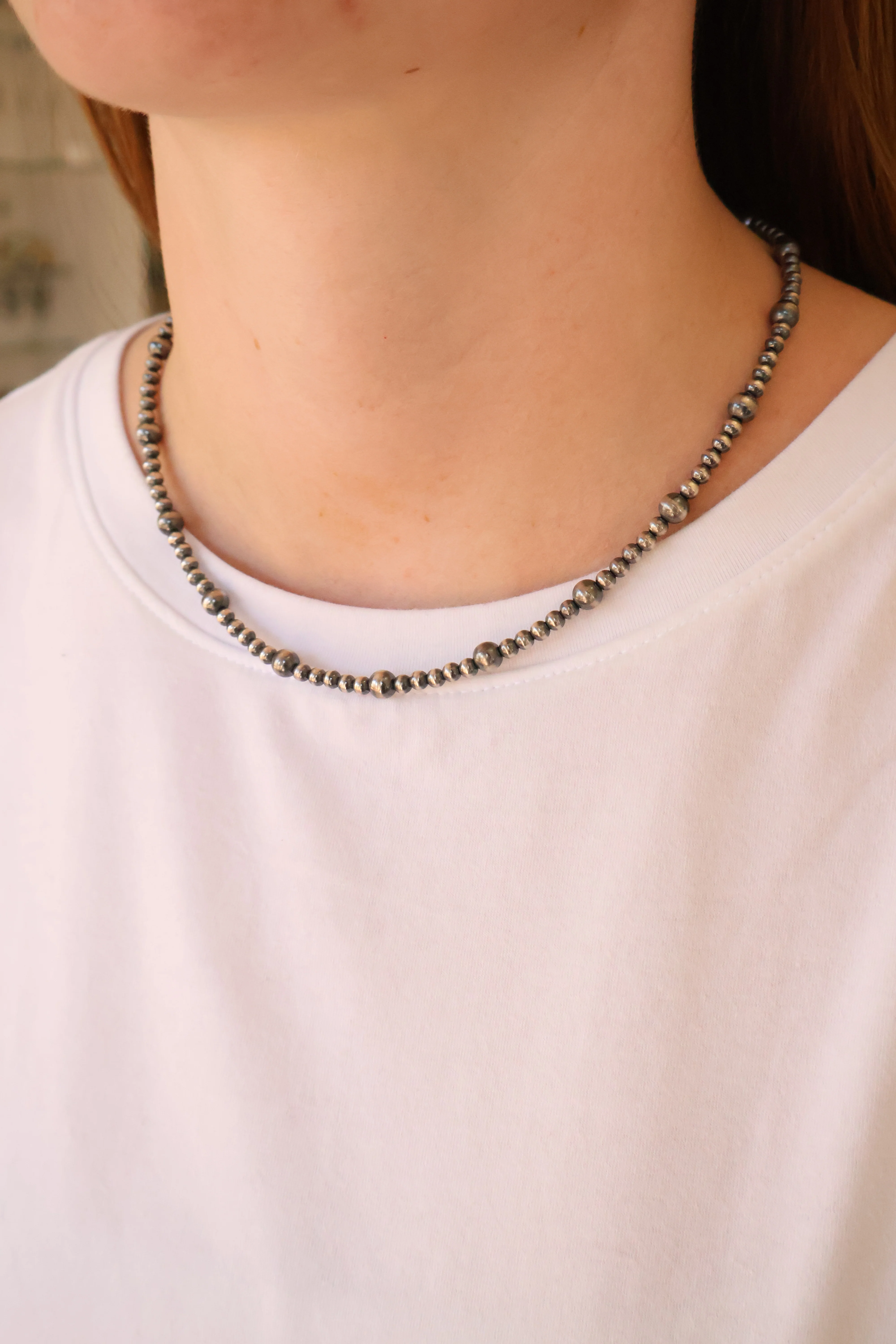 4-6mm Machine Made Pearls- 18" - Image 2