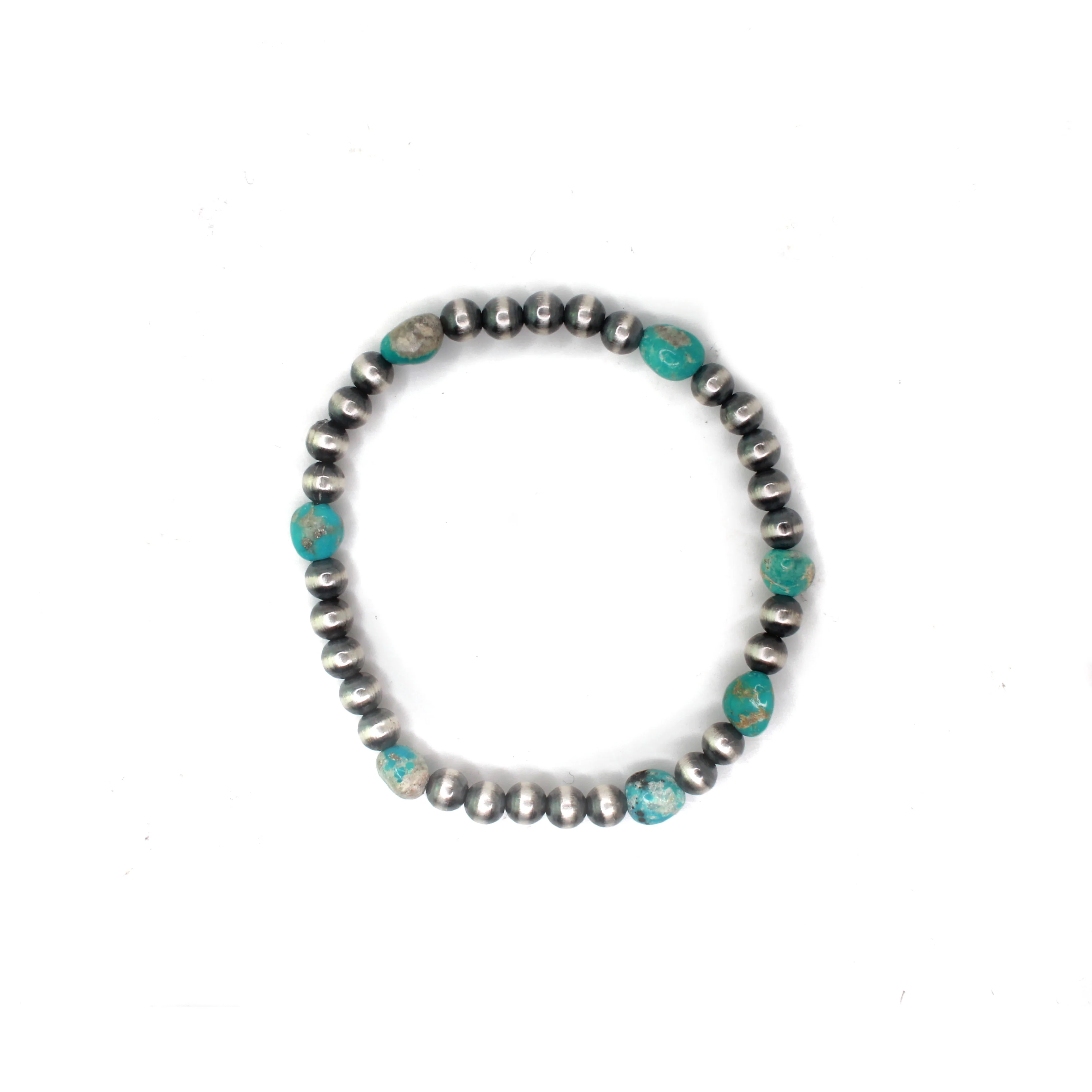 5mm Stretch Bracelet- Blue Turquoise
