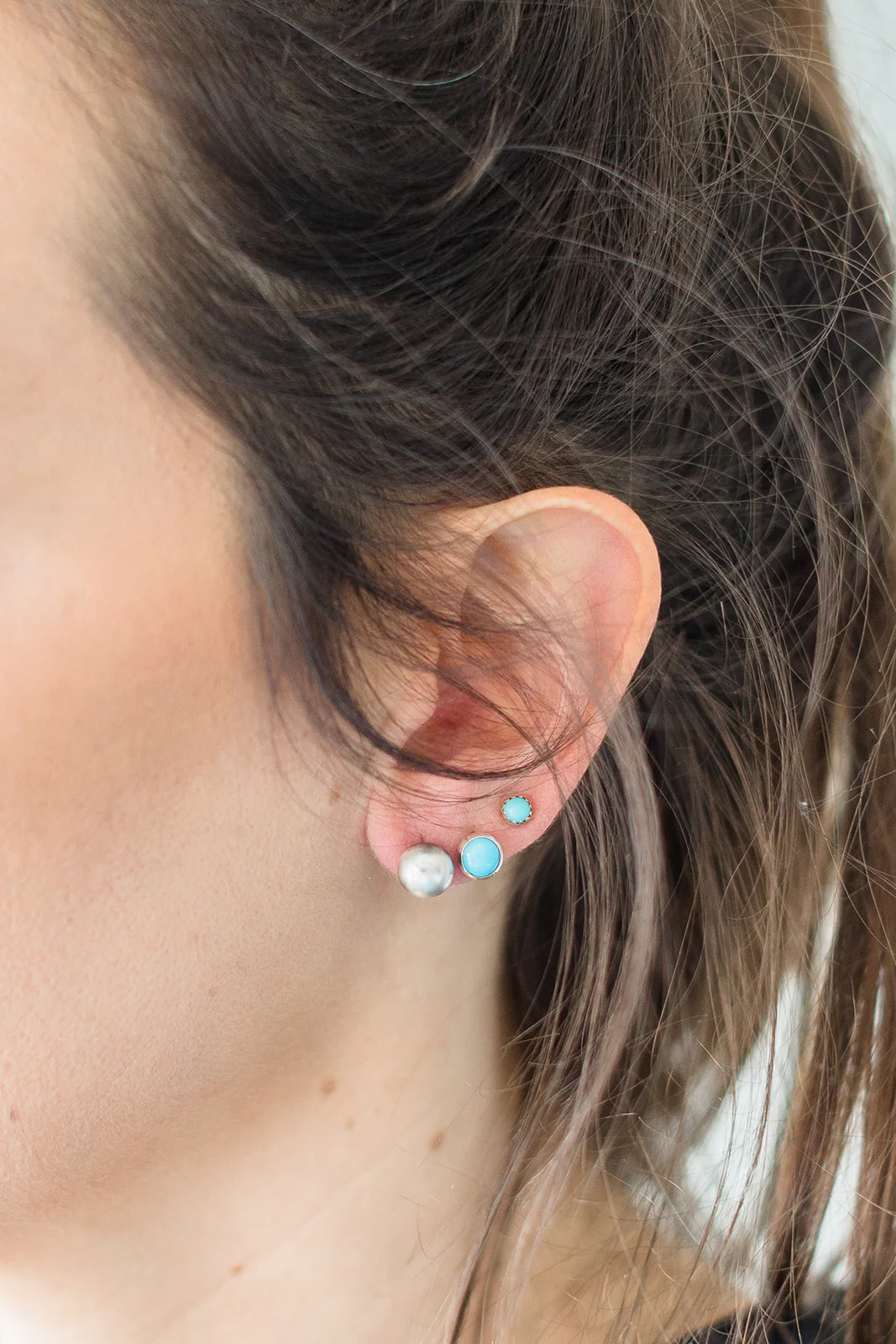 8mm Navajo Pearl Studs - Image 2