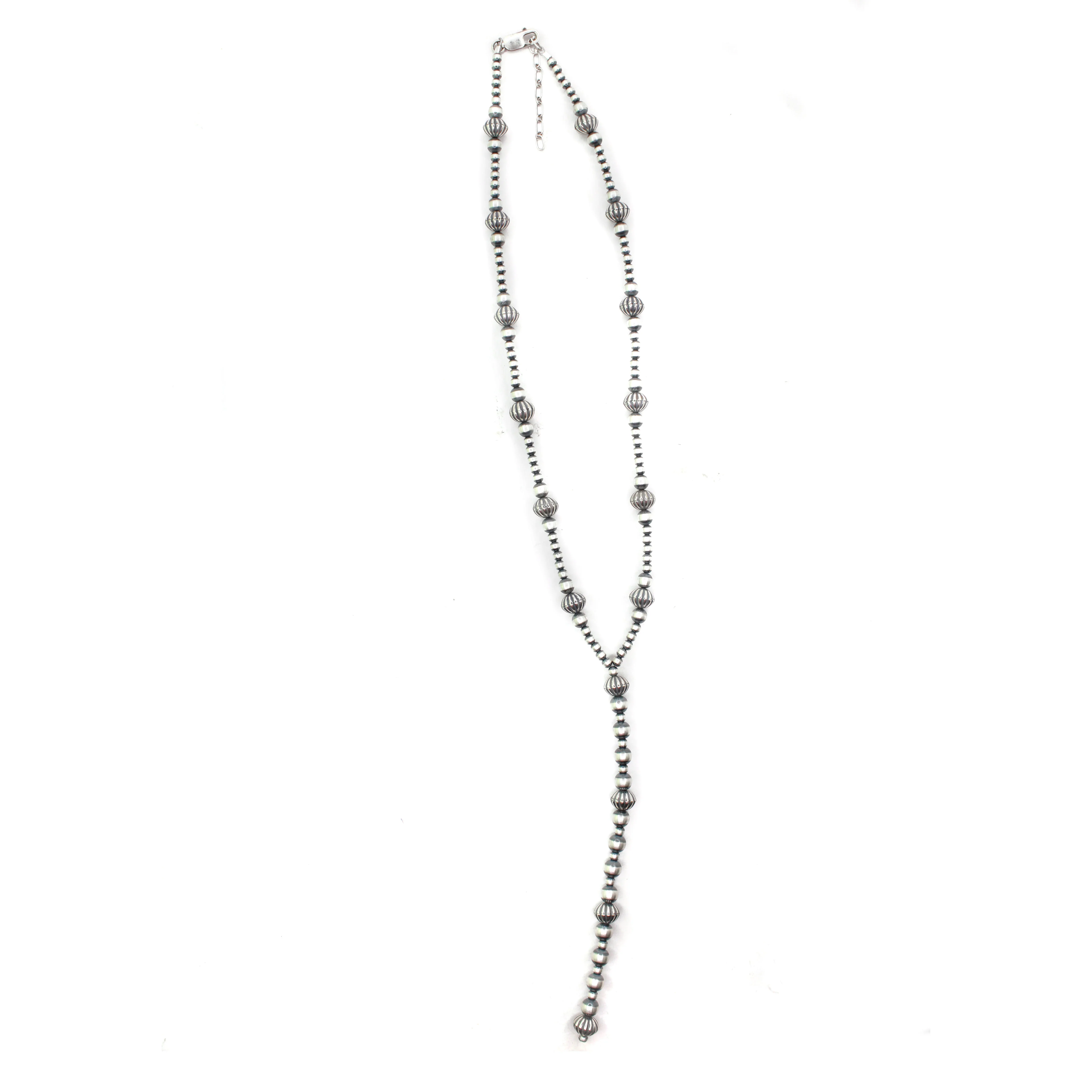 Textured Navajo Pearl Lariat (20 1/2")