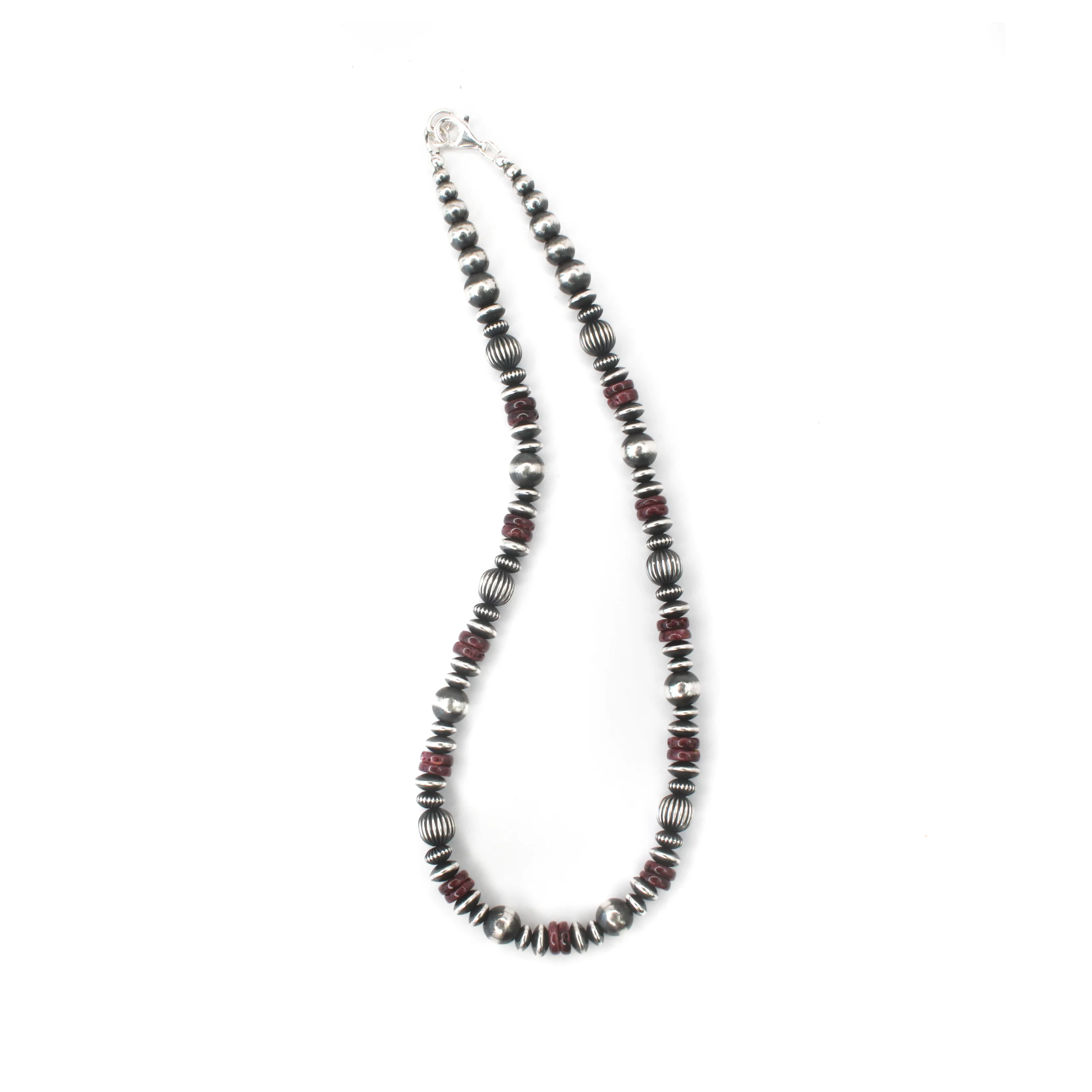 8mm Navajo Pearls - Purple Spiny Oyster