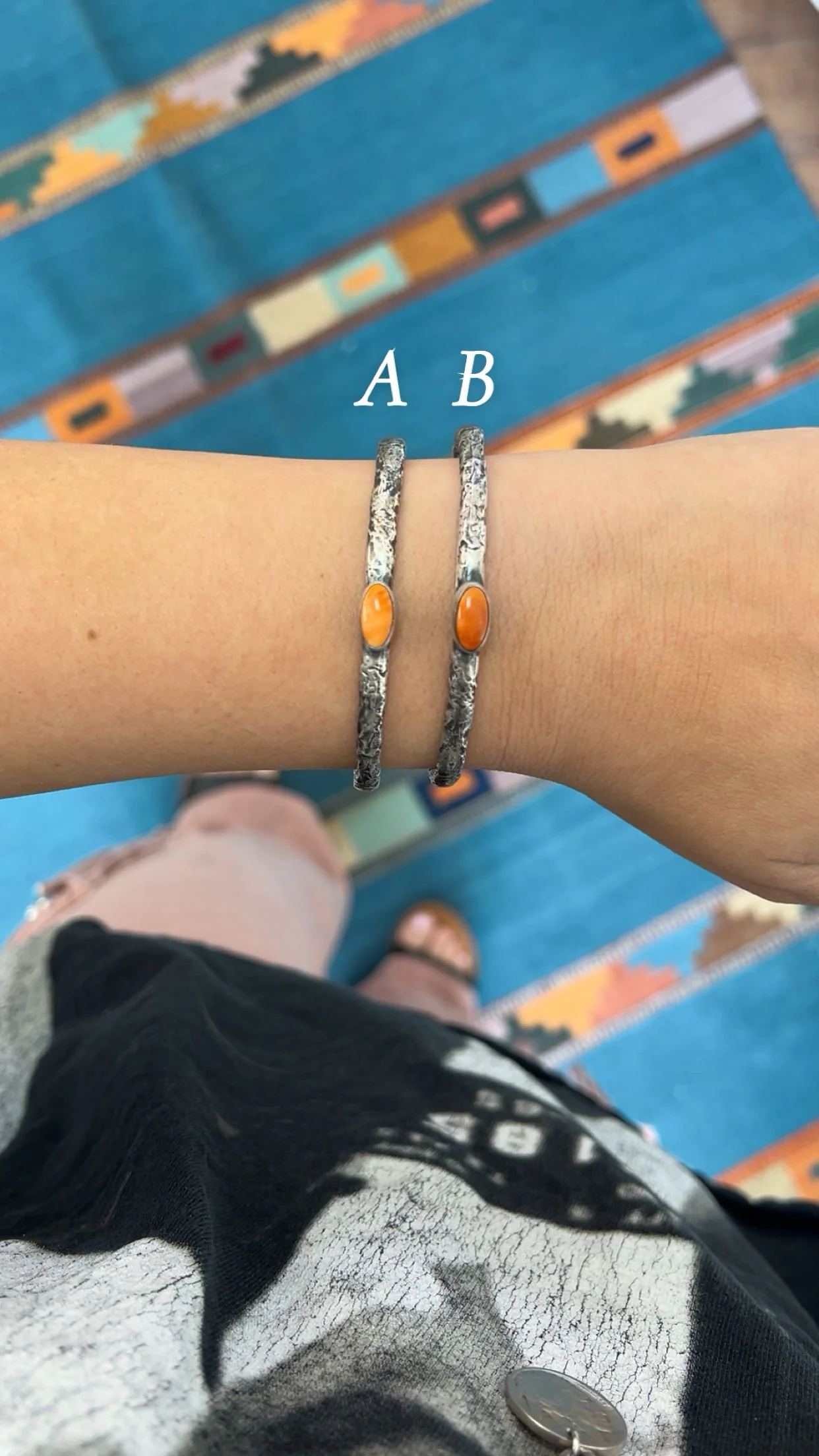 The Kaycee Cuff - Orange Spiny Oyster - Image 2