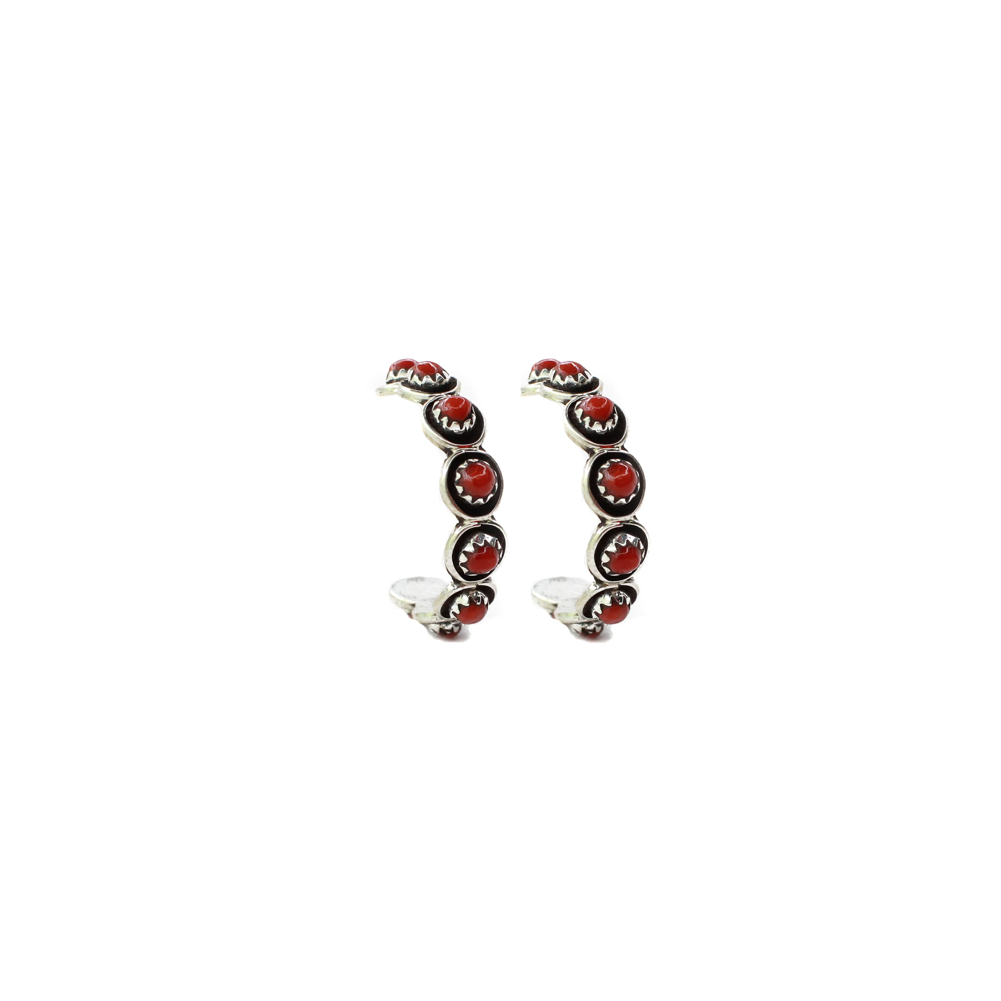 1" Zuni Hoops- Coral - Image 3